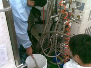 科技廠模溫機管路清洗